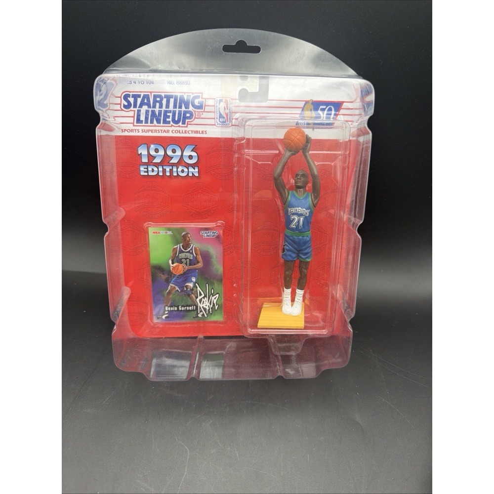 1996 Kevin Garnett Minnesota Timberwolves Starting Lineup Rookie Figure Box 118